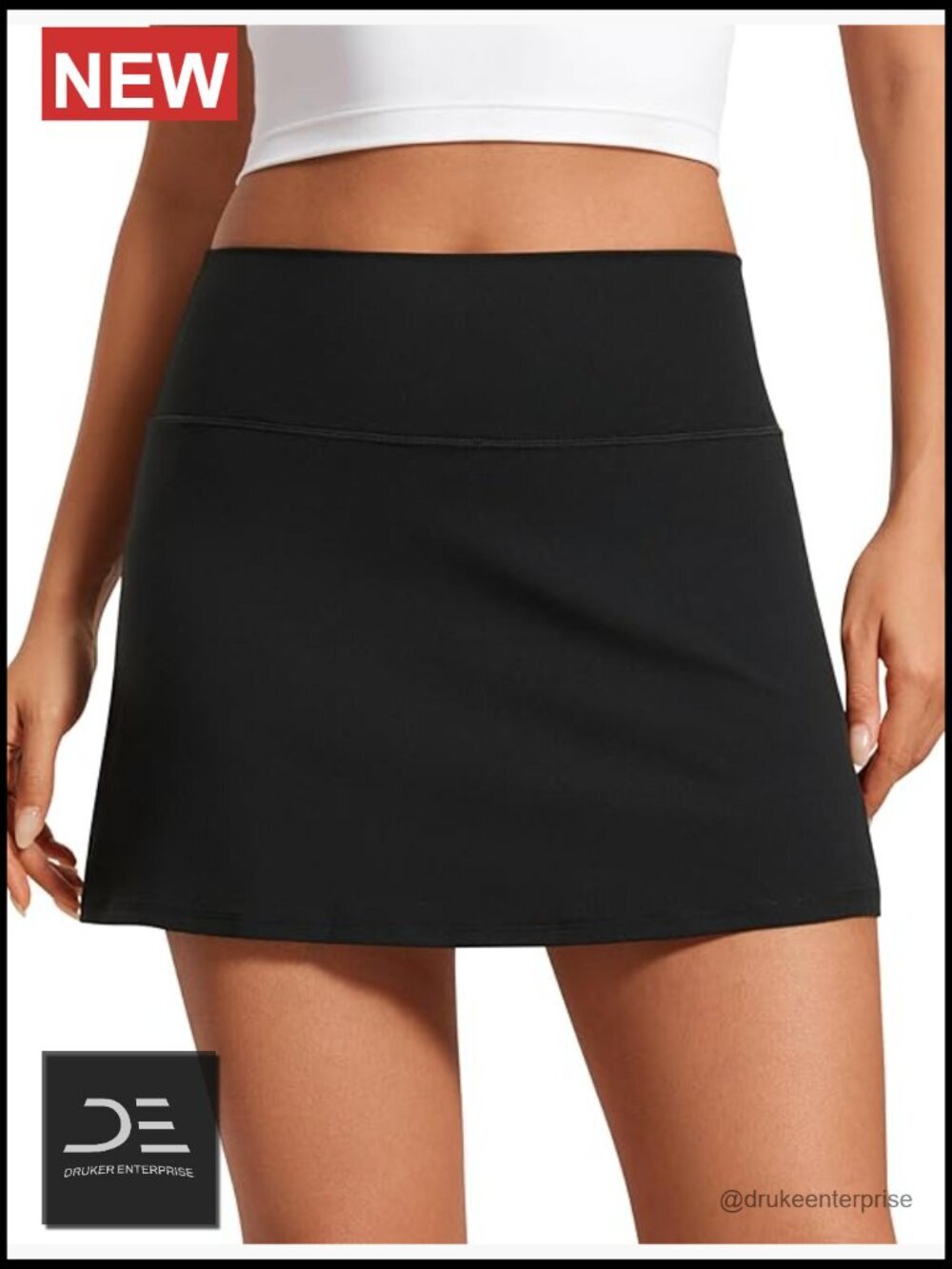 Butterluxe High Waisted Lined Skort with Inner Pockets